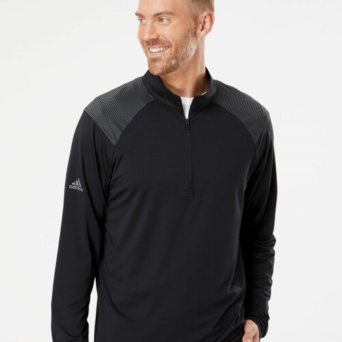Adidas Men's Ultimate365 Lightweight Shoulder Stripe Quarter-Zip Pullover A520 Men's Ultimate365 Lightweight Shoulder Stripe Quarter-Zip Pullover Thumbnail