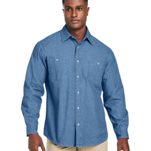Harriton Men's Denim Shirt-Jacket M540 Men's Denim Shirt-Jacket Thumbnail