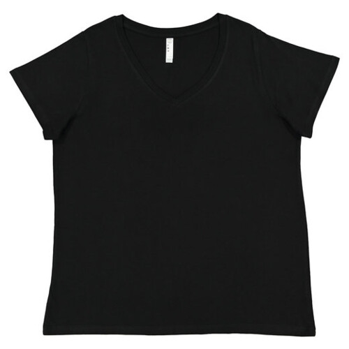 Live and Tell by LAT Ladies' Curvy V-Neck Fine Jersey T-Shirt 3817 Ladies' Curvy V-Neck Fine Jersey T-Shirt Thumbnail