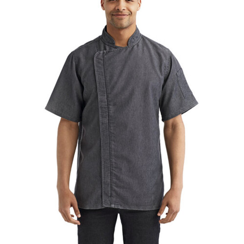 Unisex Zip-Close Short Sleeve Chef's Coat Thumbnail