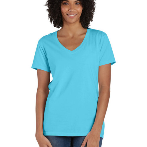 ComfortWash by Hanes Ladies' V-Neck T-Shirt GDH125 Ladies' V-Neck T-Shirt Thumbnail
