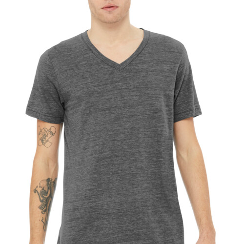 Bella + Canvas Unisex Textured Jersey V Neck Tee BC3655 Unisex Textured Jersey V Neck Tee Thumbnail