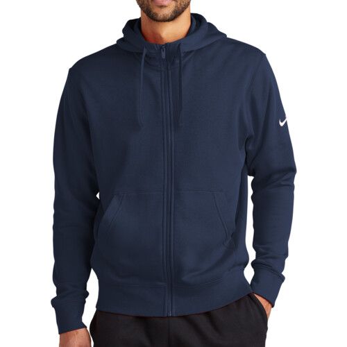 Nike Club Fleece Sleeve Swoosh Full Zip Hoodie NKDR1513 Club Fleece Sleeve Swoosh Full Zip Hoodie Thumbnail