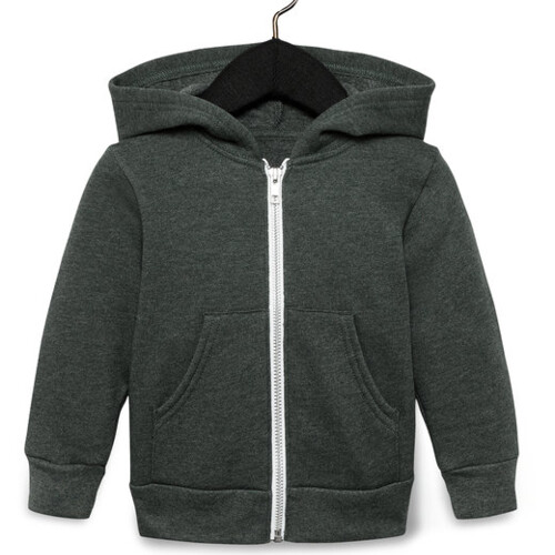 Bella + Canvas Toddler Sponge Fleece Full-Zip Hooded Sweatshirt 3739T Toddler Sponge Fleece Full-Zip Hooded Sweatshirt Thumbnail