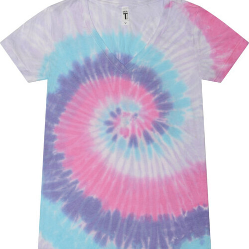 Tie-Dye Ladies' V-Neck T-Shirt 1075CD Ladies' V-Neck T-Shirt Thumbnail