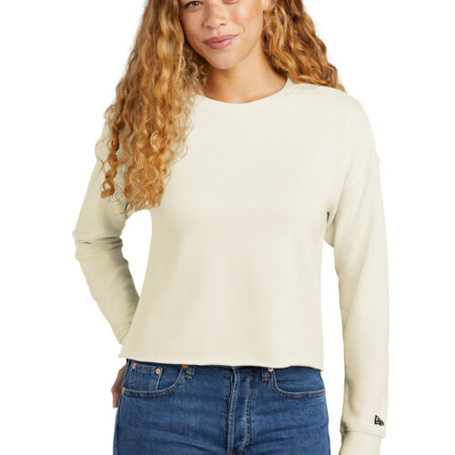 New Era Women's Tri Blend Fleece Crop Crew LNEA514 Women's Tri Blend Fleece Crop Crew Thumbnail
