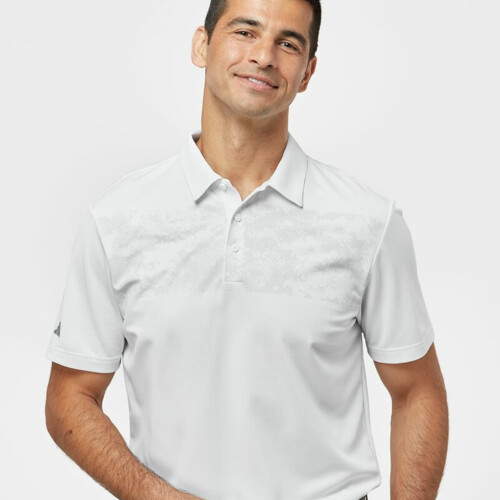 Adidas Men's Camo Chest Print Polo A585 Men's Camo Chest Print Polo Thumbnail