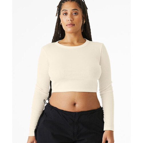 Bella + Canvas Ladies' Micro Ribbed Long Sleeve Baby T-Shirt 1501BE Ladies' Micro Ribbed Long Sleeve Baby T-Shirt Thumbnail