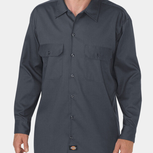 Men's FLEX Relaxed Fit Long-Sleeve Twill Work Shirt Thumbnail