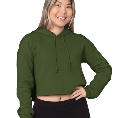 Bayside Ladies' USA Made Cropped Hooded Sweatshirt 7750 Ladies' USA Made Cropped Hooded Sweatshirt Thumbnail
