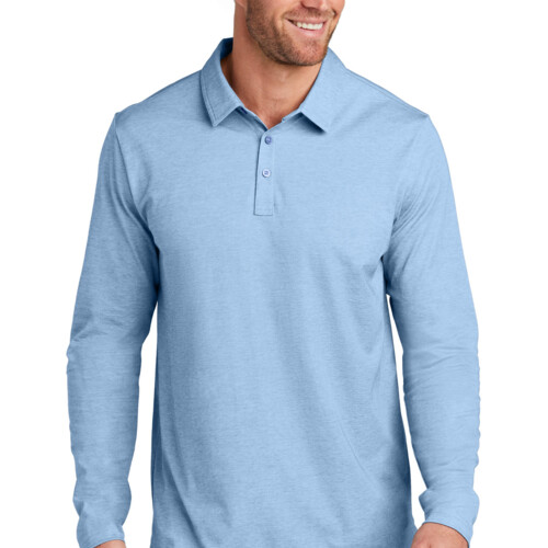 Travis Mathew Oceanside Heather Long Sleeve Polo TM1MZ343 Oceanside Heather Long Sleeve Polo Thumbnail