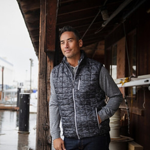 Cutter & Buck Cutter & Buck Rainier PrimaLoft Mens Eco Insulated Full Zip Printed Puffer Vest MCO00069 Cutter & Buck Rainier PrimaLoft Mens Eco Insulated Full Zip Printed Puffer Vest Thumbnail