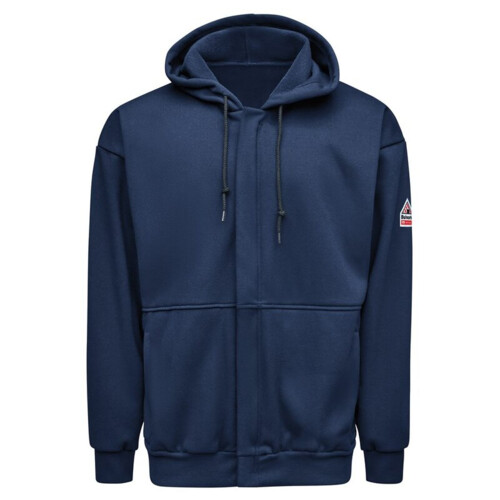 Bulwark Men's Full-Zip Fleece Hooded Sweatshirt SMZ8 Men's Full-Zip Fleece Hooded Sweatshirt Thumbnail