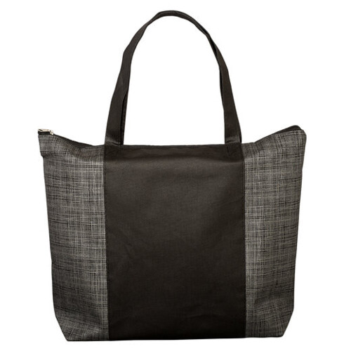 Tonal Non-Woven Zipper Trade Show Tote Bag Thumbnail