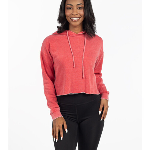 chicka-d Ladies' Burnout Campus Hooded Sweatshirt 450CK Ladies' Burnout Campus Hooded Sweatshirt Thumbnail