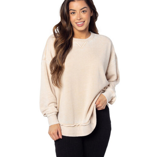 chicka-d Ladies' Burnout Campus Pullover 480 Ladies' Burnout Campus Pullover Thumbnail