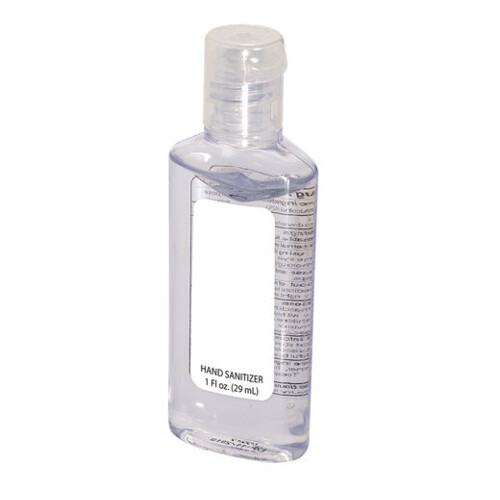 Hand Sanitizer In Oval Bottle 1oz Thumbnail