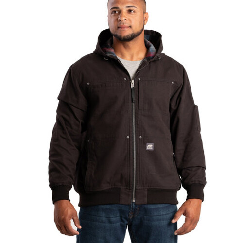 Men's Heartland Duck Flannel-Lined Hooded Jacket Thumbnail