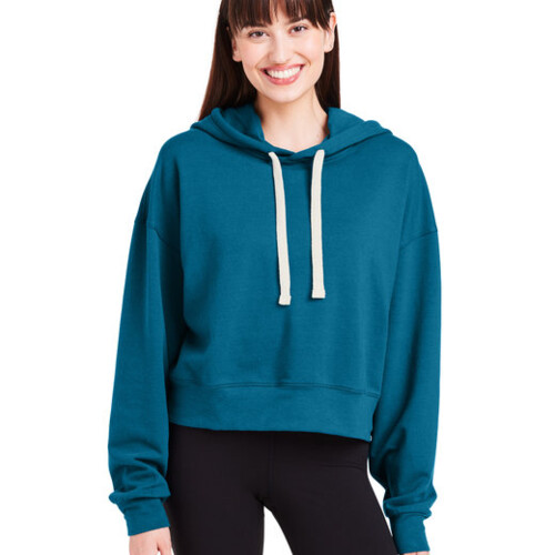 Glyder Ladies' Vintage Oversized Cropped Hooded Sweatshirt PDP1725 Ladies' Vintage Oversized Cropped Hooded Sweatshirt Thumbnail