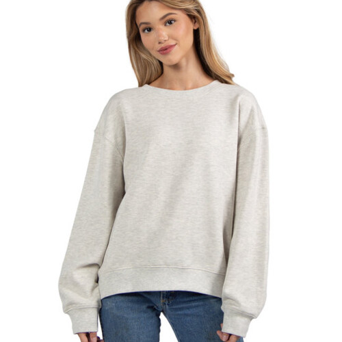 chicka-d Ladies' Old School Crew Sweatshirt 496 Ladies' Old School Crew Sweatshirt Thumbnail