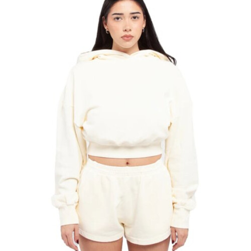 Shaka Wear Ladies' Garment Dye Crop Hooded Sweatshirt SHGWC Ladies' Garment Dye Crop Hooded Sweatshirt Thumbnail