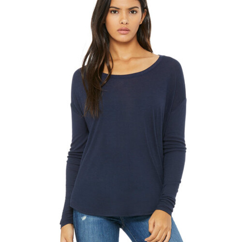 Bella + Canvas Ladies' Flowy Long-Sleeve T-Shirt with 2x1 Sleeves 8852 Ladies' Flowy Long-Sleeve T-Shirt with 2x1 Sleeves Thumbnail