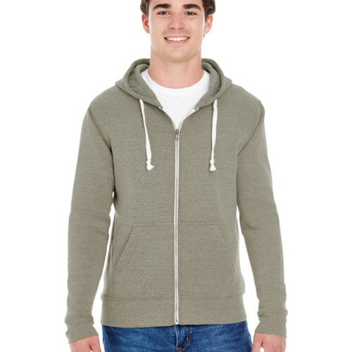 Adult Triblend Full-Zip Fleece Hooded Sweatshirt Thumbnail