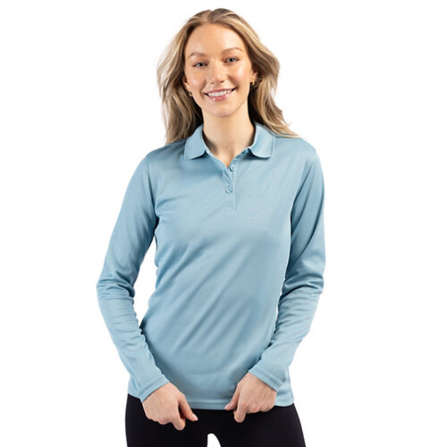 Clique Clique Spin Eco Performance Pique Long Sleeve Womens Polo LQK00066 Clique Spin Eco Performance Pique Long Sleeve Womens Polo Thumbnail