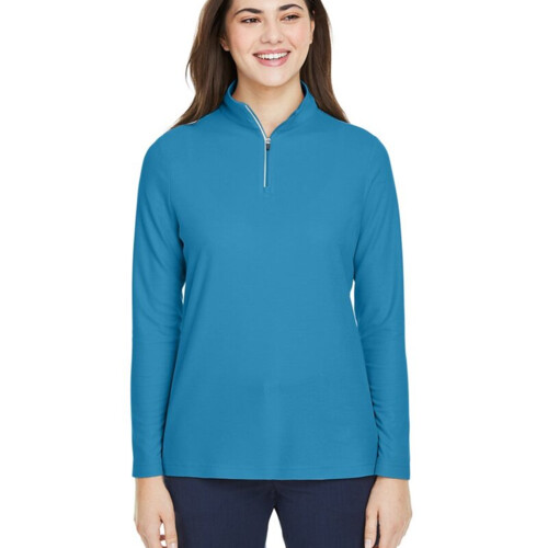 Core 365 Women's Fusion ChromaSoftâ„¢ Pique Quarter-Zip Pullover CE405W Women's Fusion ChromaSoftâ„¢ Pique Quarter-Zip Pullover Thumbnail