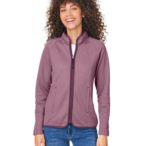 Core 365 Women's Venture Heathered Stripe Full-Zip CE72W Women's Venture Heathered Stripe Full-Zip Thumbnail