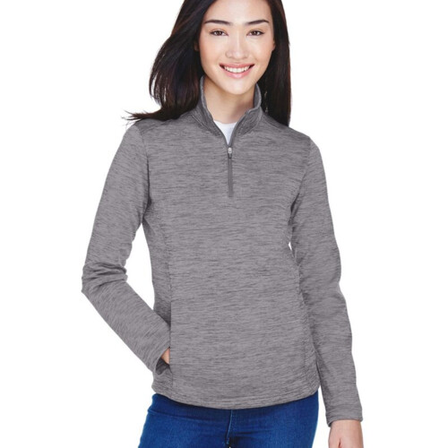Devon & Jones Women's Newbury Mélange Fleece Quarter-Zip Pullover DG798W Women's Newbury Mélange Fleece Quarter-Zip Pullover Thumbnail