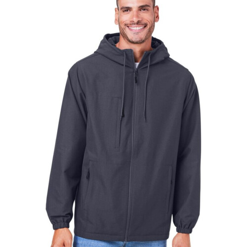 Harriton Unisex Flex Twill Hooded Jacket M73 Unisex Flex Twill Hooded Jacket Thumbnail