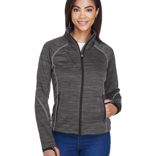 North End Women's Flux Mélange Bonded Fleece Jacket 78697 Women's Flux Mélange Bonded Fleece Jacket Thumbnail