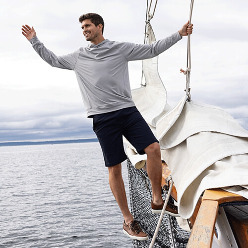 Cutter & Buck Cutter & Buck Adapt Knit Recycled Mens Heathered Hooded Pullover MCK01341 Cutter & Buck Adapt Knit Recycled Mens Heathered Hooded Pullover Thumbnail