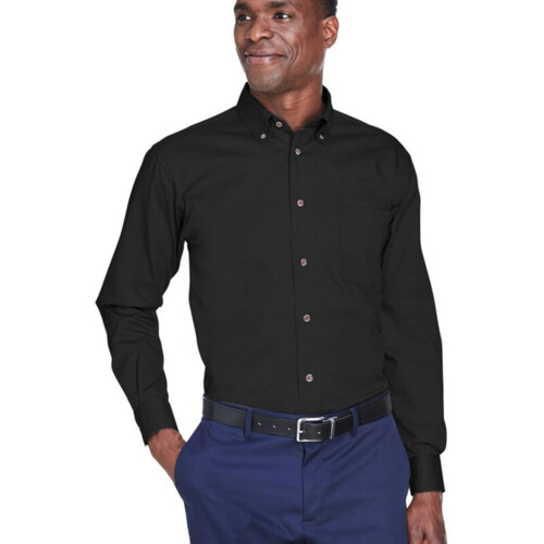 Harriton Men's Tall Easy Blend™ Twill Dress Shirt M500T Men's Tall Easy Blend™ Twill Dress Shirt Thumbnail