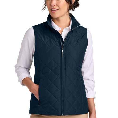 Brooks Brothers Women's Quilted Vest BB18603 Women's Quilted Vest Thumbnail
