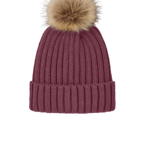 Port Authority Faux Fur Pom Beanie C990 Faux Fur Pom Beanie Thumbnail