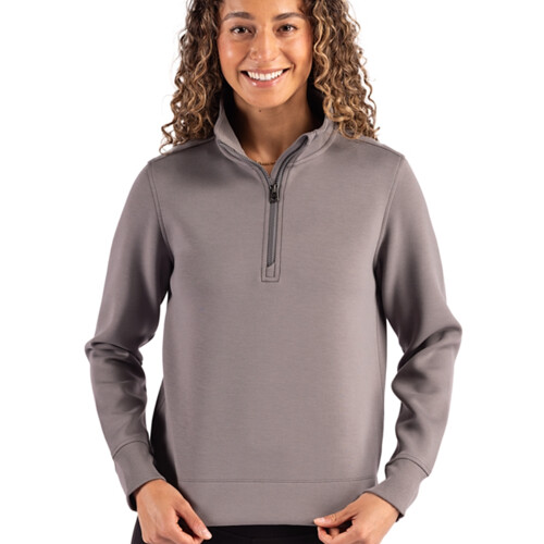 Cutter & Buck Roam Epic Versatility Recycled Womens Quarter Zip Pullover Thumbnail
