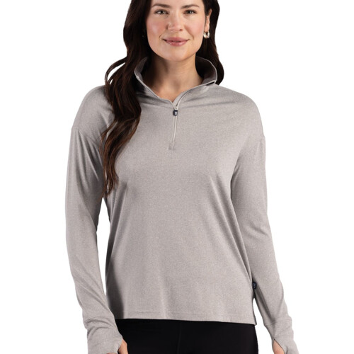 Cutter & Buck Forge Recycled Four-Way Stretch Womens Quarter Zip Pullover Thumbnail