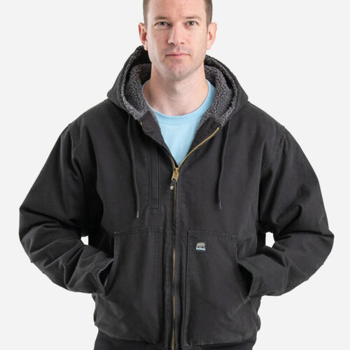 Men's Highland Flex180® Washed Duck Hooded Work Jacket Thumbnail