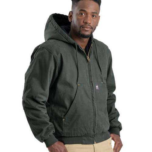Men's Tall Heartland Washed Cotton Duck Hooded Jacket Thumbnail