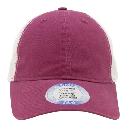 Women's Peached Twill Mesh Back Cap Thumbnail