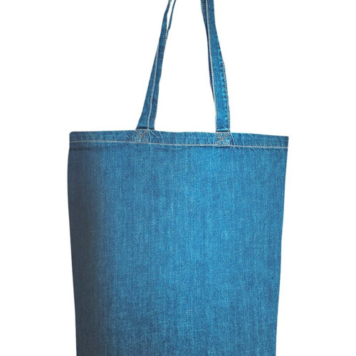 Cotton Denim Gusseted Tote Bag Thumbnail