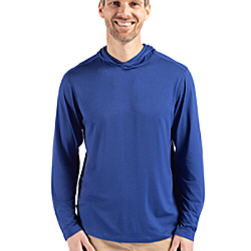 Cutter & Buck Coastline Recycled Double Peached Mens Big & Tall Hooded Pullover Thumbnail