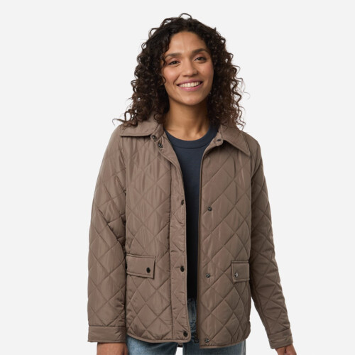 Women's Diamond Quilted Jacket Thumbnail