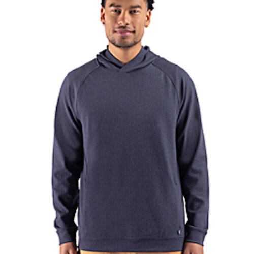 Cutter & Buck Drift Epic Versatility Recycled Textured Knit Mens Hooded Pullover Thumbnail