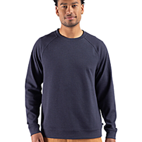 Cutter & Buck Drift Epic Confidence Recycled Textured Knit Mens Crewneck Pullover Thumbnail