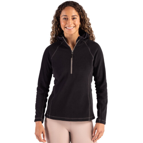 Clique Powder Recycled Fleece Womens Half Zip Sweatshirt Thumbnail