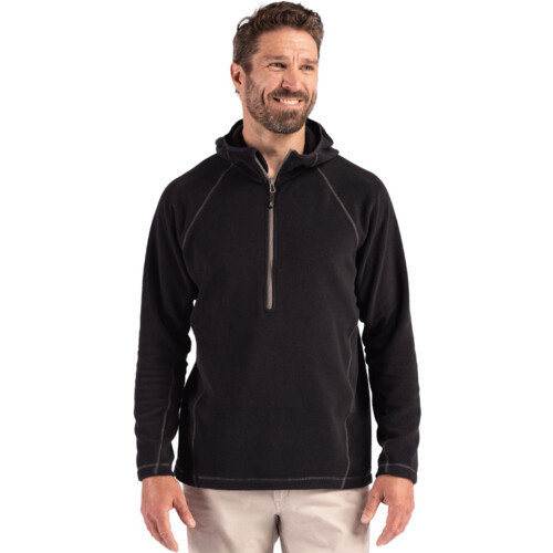 Clique Powder Recycled Fleece Mens Half Zip Sweatshirt Thumbnail