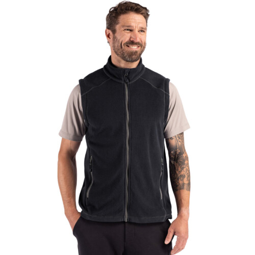 Clique Powder Recycled Fleece Mens Full Zip Vest Thumbnail
